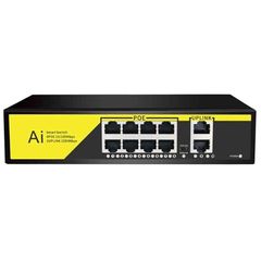 ANDOWL Q-JH08 10 PORT Network Switch POE Network Cable Powered - ANDOWL