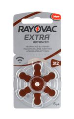 RAYOVAC μπαταρίες ακουστικών βαρηκοΐας 312MF, mercury free, 1.4V, 6τμχ