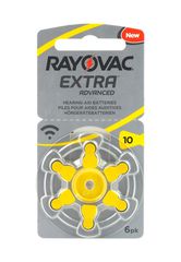 RAYOVAC μπαταρίες ακουστικών βαρηκοΐας 10MF, mercury free, 1.45V, 6τμχ