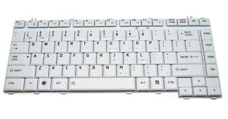 Πληκτρολόγιο για Toshiba Satellite A200/A205/A210 Series, US, λευκό