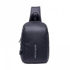 ARCTIC HUNTER τσάντα Crossbody XB-00081, USB, 6L, μαύρη