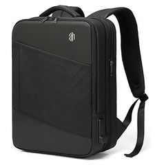 ARCTIC HUNTER τσάντα πλάτης B00345 με θήκη laptop 15.6", USB, 19-32L, μαύρη