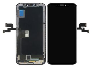 TW INCELL LCD ILCD-015 για iPhone Χ, camera-sensor ring, earmesh, μαύρη