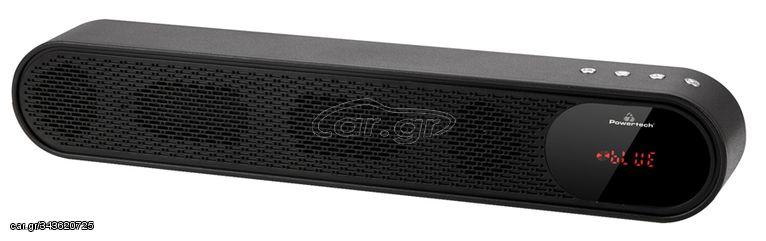 POWERTECH soundbar PT-986, 10W RMS, TWS, FM, 1200mAh, μαύρο