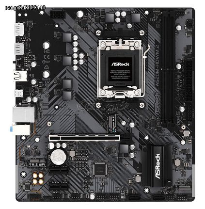 ASROCK μητρική A620M-HDV/M.2, 2x DDR5, AM5, USB 3.2, mATX