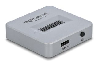 DELOCK docking station 64000 για M.2 NVMe SSD, 10Gbps, γκρι