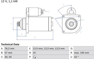 Bosch Μίζα - 0 986 020 330