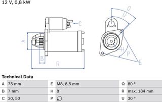 Bosch Μίζα - 0 986 023 880