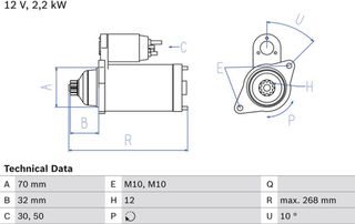 Bosch Μίζα - 0 986 025 540