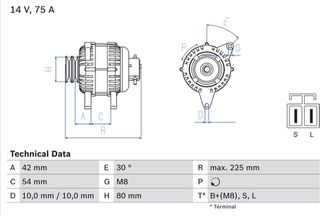 Bosch Γεννήτρια - 0 986 042 291