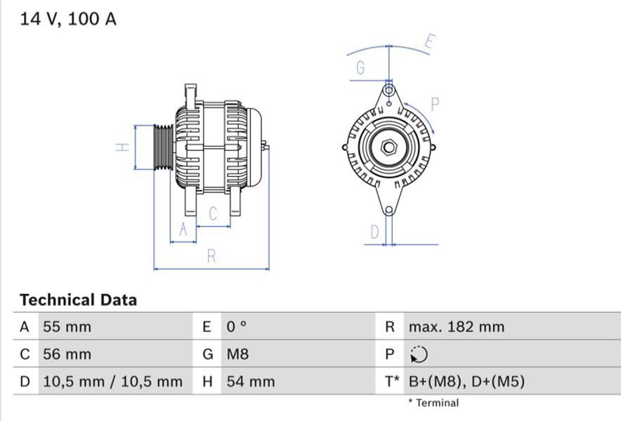 Bosch Γεννήτρια - 0 986 042 740