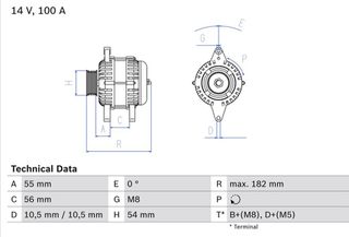 Bosch Γεννήτρια - 0 986 042 740