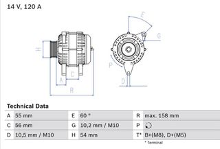 Bosch Γεννήτρια - 0 986 044 410