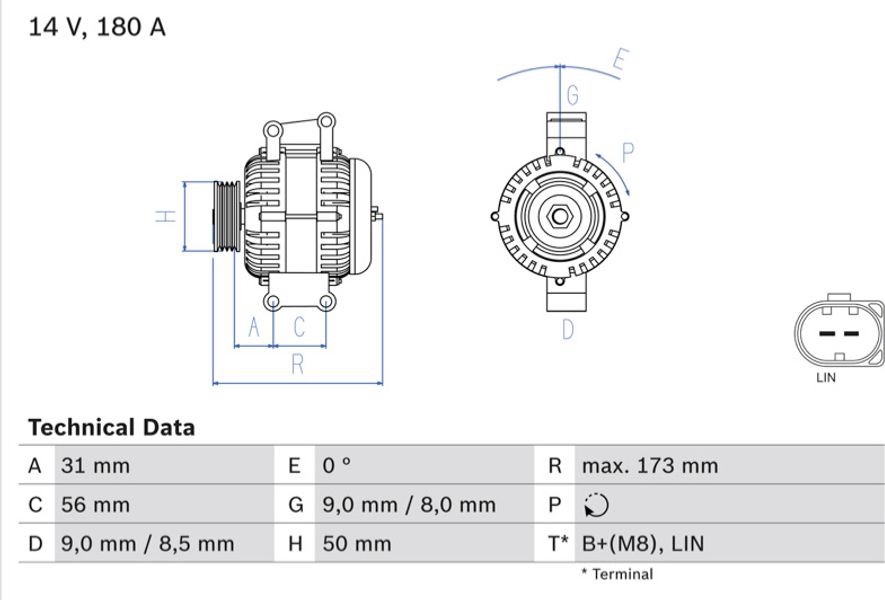 Bosch Γεννήτρια - 0 986 047 690