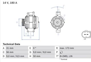 Bosch Γεννήτρια - 0 986 047 690
