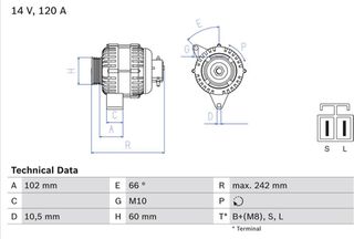 Bosch Γεννήτρια - 0 986 049 550