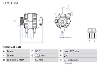 Bosch Γεννήτρια - 0 986 080 640