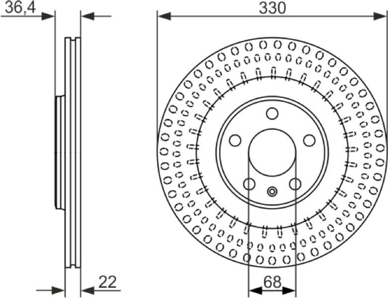 Bosch Δισκόπλακα - 0 986 479 750