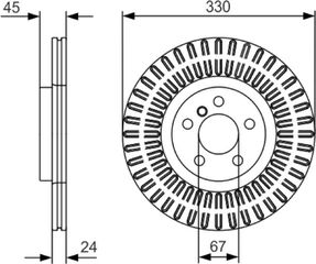 Bosch Δισκόπλακα - 0 986 479 C94
