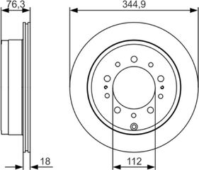 Bosch Δισκόπλακα - 0 986 479 R32