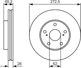 Bosch Δισκόπλακα - 0 986 479 R45