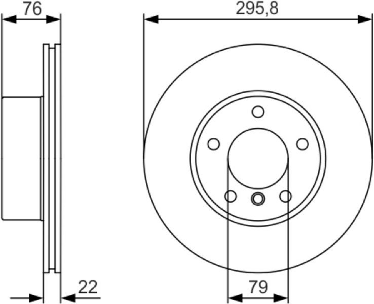 Bosch Δισκόπλακα - 0 986 479 R72