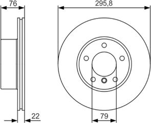 Bosch Δισκόπλακα - 0 986 479 R72