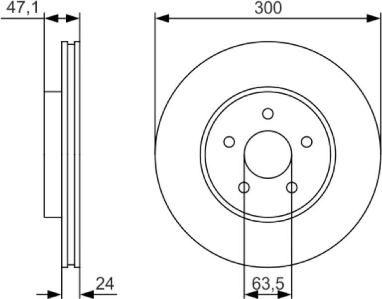 Bosch Δισκόπλακα - 0 986 479 S48