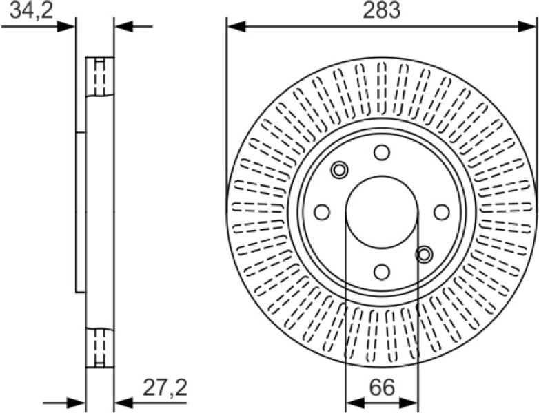 Bosch Δισκόπλακα - 0 986 479 W69