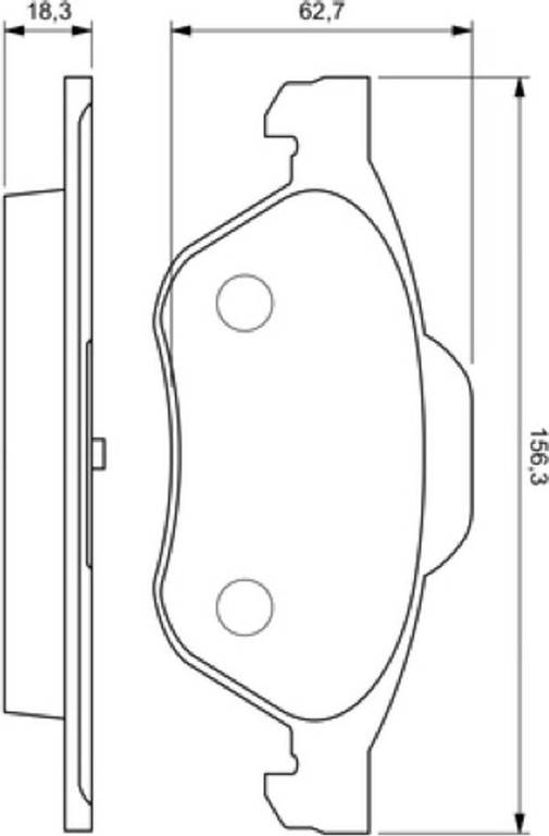 Bosch Σετ τακάκια, Δισκόφρενα - 0 986 494 034