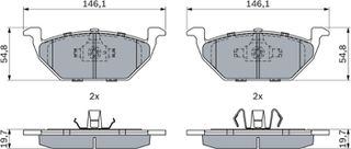 Bosch Σετ τακάκια, Δισκόφρενα - 0 986 494 925