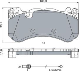 Bosch Σετ τακάκια, Δισκόφρενα - 0 986 494 973
