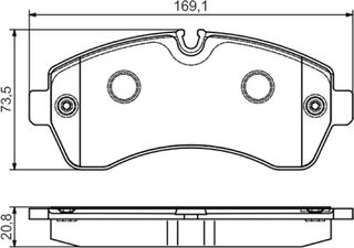 Bosch Σετ τακάκια, Δισκόφρενα - 0 986 495 107