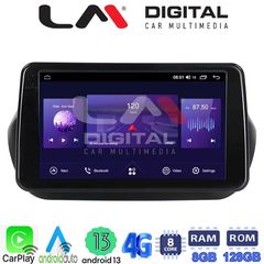 LM Digital - LM ZT8195 GPS Οθόνη OEM Multimedia Αυτοκινήτου για Fiorino, Citroen, Nemo, Bipper (CarPlay/AndroidAuto/BT/GPS/WIFI/