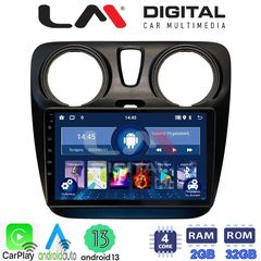 LM Digital - LM ZN4657 GPS Οθόνη OEM Multimedia Αυτοκινήτου για Dacia Dokker 2012  (CarPlay/AndroidAuto/BT/GPS/WIFI/GPRS)