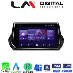 LM Digital - LM ZT8375 GPS Οθόνη OEM Multimedia Αυτοκινήτου για PEUGEOT 208-2008 2012  (CarPlay/AndroidAuto/BT/GPS/WIFI/GPRS)