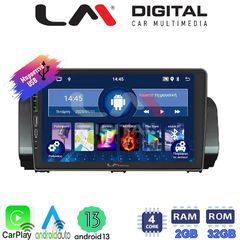 LM Digital - LM ZA4777 GPS Οθόνη OEM Multimedia Αυτοκινήτου για Dacia Logan, Duster, Santero 2021 Facelift (CarPlay/AndroidAuto/