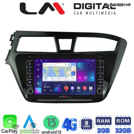 LM Digital - LM ZG8517 GPS Οθόνη OEM Multimedia Αυτοκινήτου για Hyundai i20 2015 (CarPlay/AndroidAuto/BT/GPS/WIFI/GPRS)