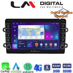 LM Digital - LM ZG8708 GPS Οθόνη OEM Multimedia Αυτοκινήτου για DACIA DUSTER – LOGAN - SUNDERO 2013  2018 (CarPlay/AndroidAuto/B