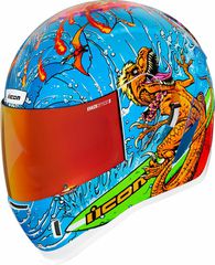 Κωδ.236261 Κράνος ICON Airform™ Dino Fury Full Face Unisex μπλε τηλ.215-215-8211
