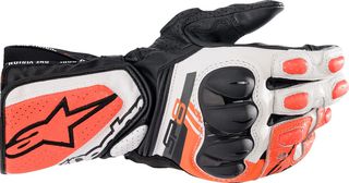 ---Κλειστά έως 21/8/2026--- Γάντια Alpinestars SP-8 V3 Ανδρικά από συνθετικό δέρμα μαύρο-λευκό
