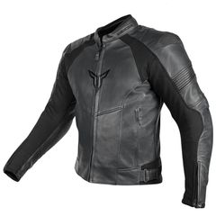 Κωδ.286766 Nordcode Μπουφάν Μηχανής Racer Δερμάτινο Ανδρικό Μαύρο τηλ.215-215-8211
