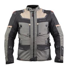 Κωδ.288263 Nordcode Μπουφάν Μηχανής Adventure Evo 24 EN 17092 Ανδρικό 4 εποχών Γκρι Λαδι+ Αμμου OVERSIZE τηλ.215-215-8211