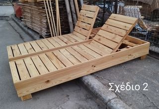 Ξύλινες ξαπλώστρες-thumb-1