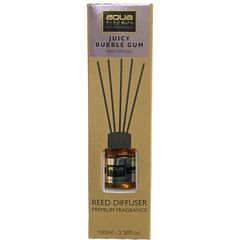 Κωδ.288849 Αρωματικό Χώρου Juicy Bubblegum Home Reed Diffuser με 6 Στικς Aqua 100 ml - 1 τμχ τηλ.215-215-8211