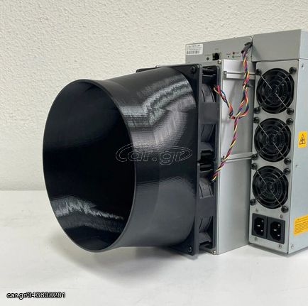 Antminer Z11 S11 S15 T15 S17 T17 S19 E9 E9 Pro Fan Duct Adaptor Shroud to 8"/200mm