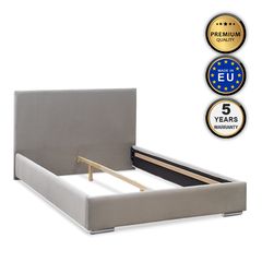 Κρεβάτι Alesio Megapap υφασμάτινο χρώμα μπεζ της άμμου 160x200εκ. GP056-0004,2