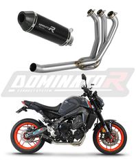 Dominator Εξάτμιση Ολόσωμη HP3 Black S.Steel/Carbon End Yamaha XSR 900 / mt09 2022 – 2023 Racing Version Με Σιγαστήρα.