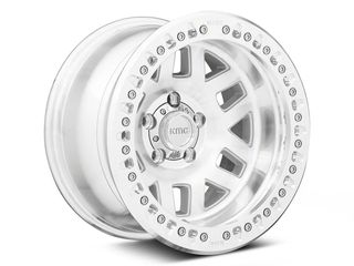 KMC KM229 Machete Crawl Beadlock Silver Machined Ring 17x9 4X4