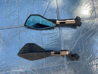 Καθρέπτες ΑΡΙΣΤΟΙ ΤΡΙΓΩΝΙΚΟΙ ΓΙΑ ΟΛΑ ΤΑ ΜΟΤΟ Kawasaki z 1000 750 kle 400 500 250 ninja zx 250 300 r 1000 636 Yamaha Suzuki Ktm Honda